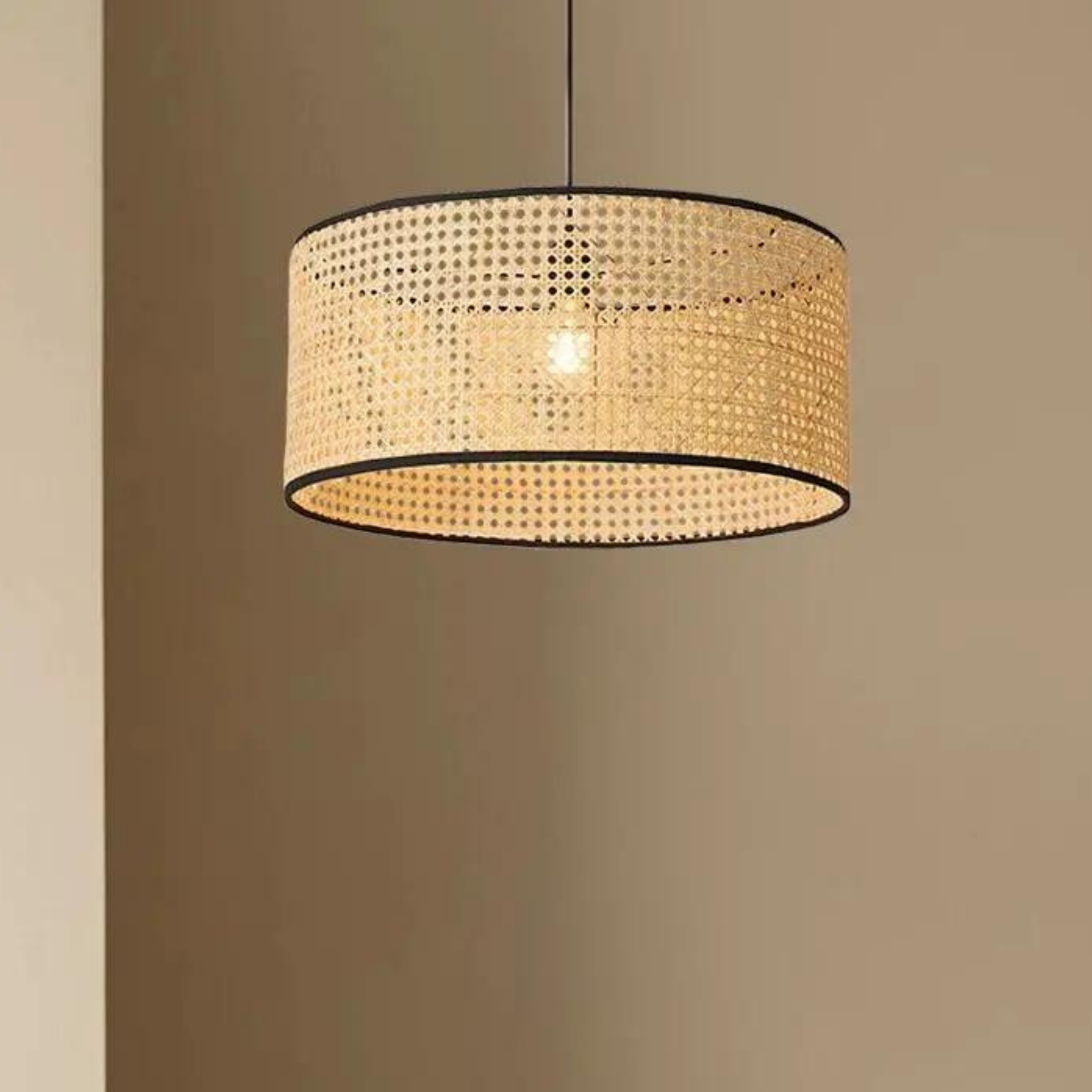 Cane Webbing Lamp | Rattan Pendant Lamp LP-28